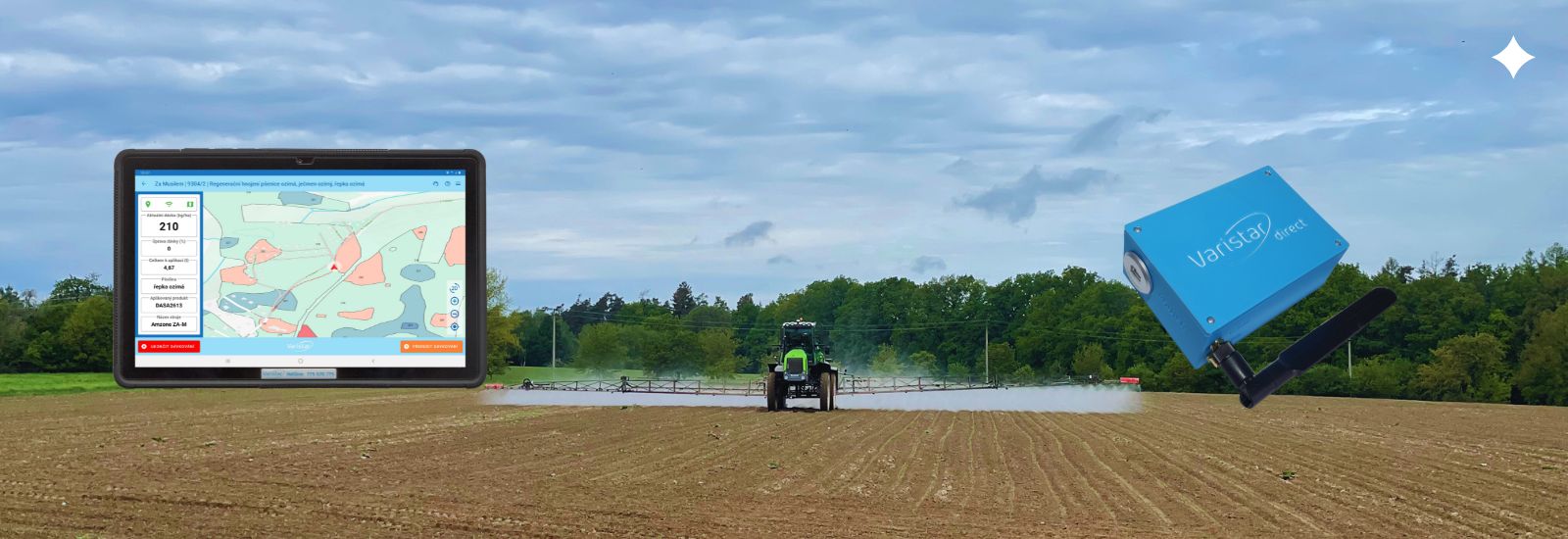 Postřikovač s terminály